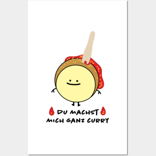 Funny currywurst Posters and Art